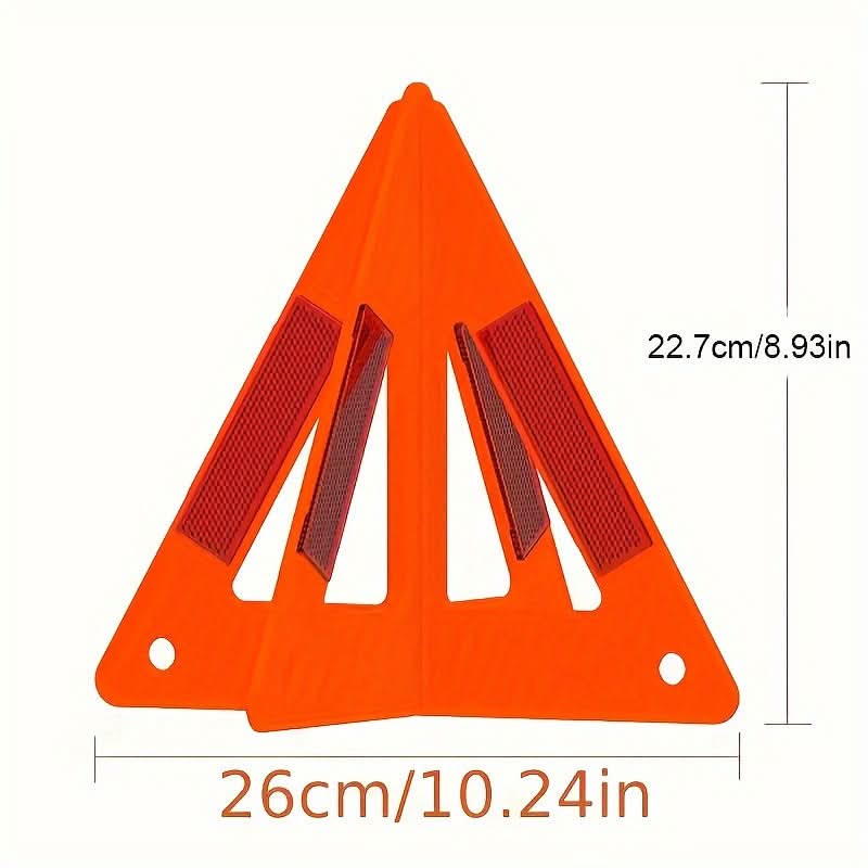 Reflective Emergency Car Triangle Warning Signs – High-Visibility PE Safety Kit
