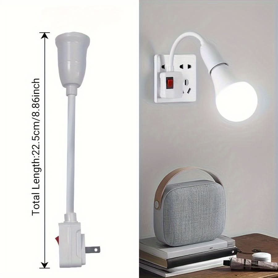 E27 Lamp Socket Adapter with Flexible Neck