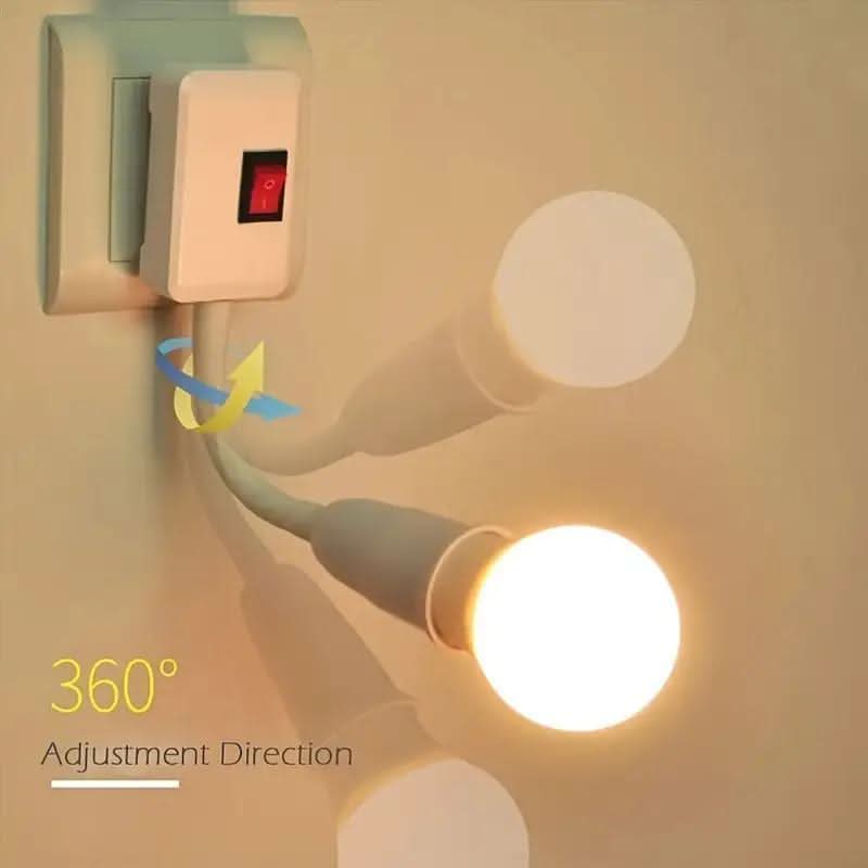 E27 Lamp Socket Adapter with Flexible Neck