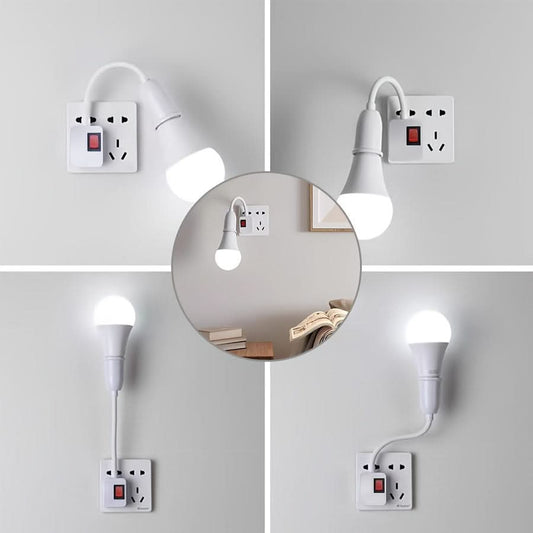 E27 Lamp Socket Adapter with Flexible Neck
