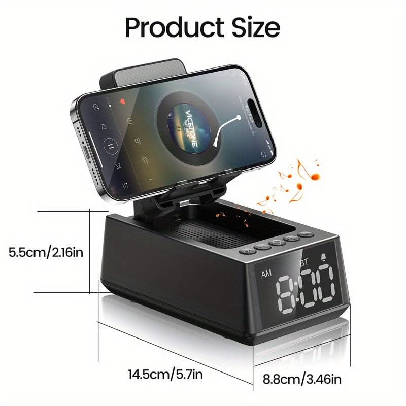 3-in-1 Multifunctional Stand with Wireless Speaker, LED Display