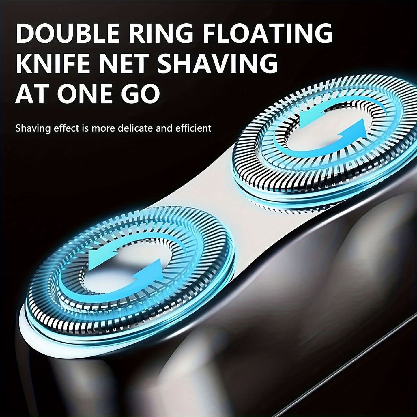 Cordless Rotary Shaver – Alloy Body & Magnetic Shaving Head