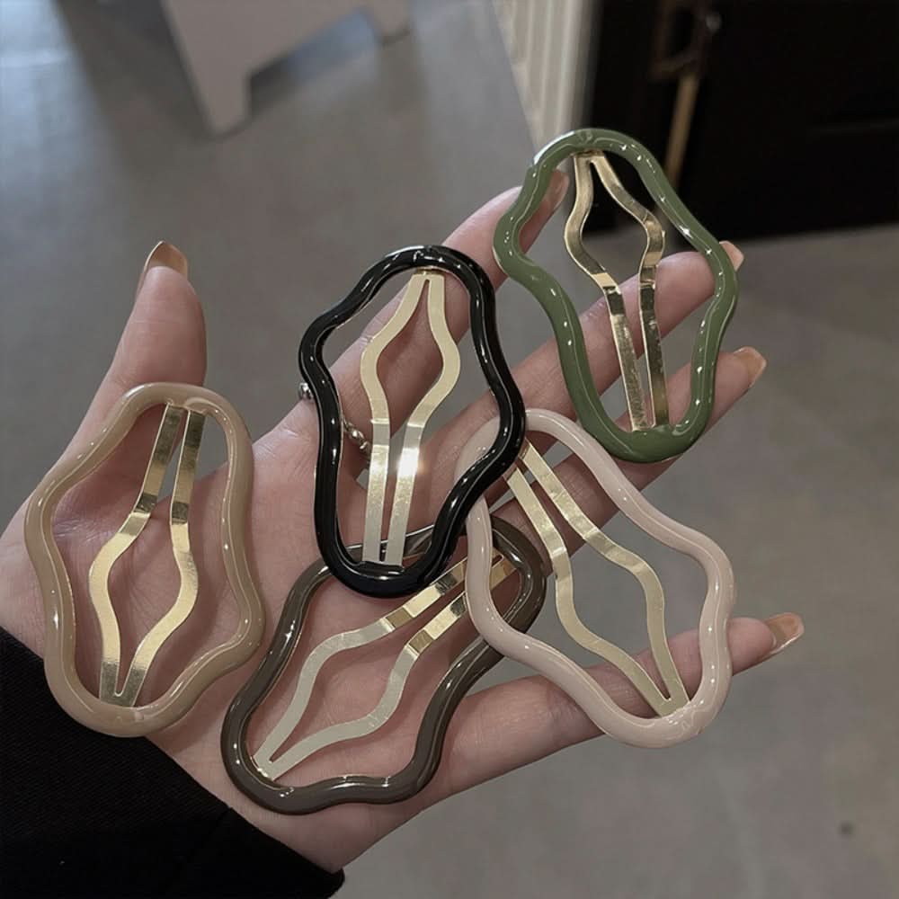 Minimalist Alloy Hair Clips for Bangs