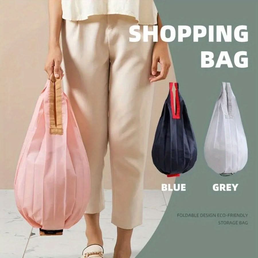 Ultra-Light Foldable Nylon Tote Bag – Reusable Shopping Bag