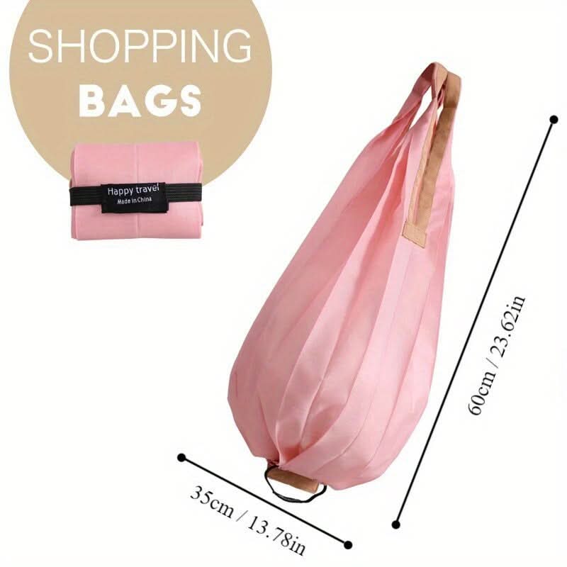Ultra-Light Foldable Nylon Tote Bag – Reusable Shopping Bag