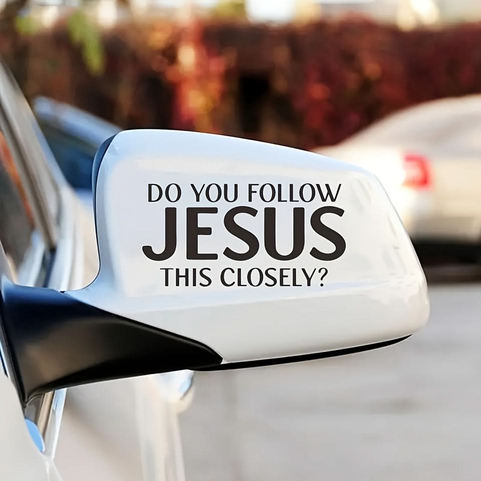 ‘Are You Following This Close?’ Car Waterproof Sticker for Cars, Trucks & Laptops