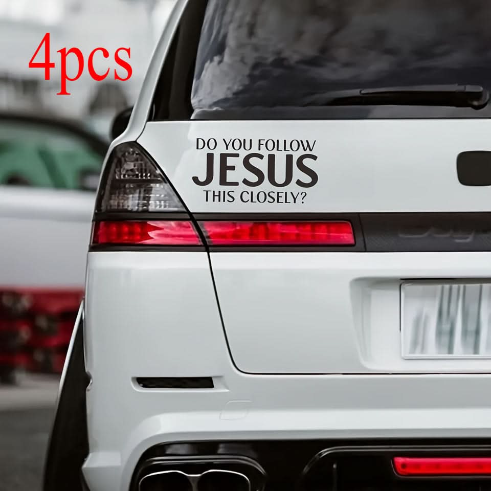 ‘Are You Following This Close?’ Car Waterproof Sticker for Cars, Trucks & Laptops