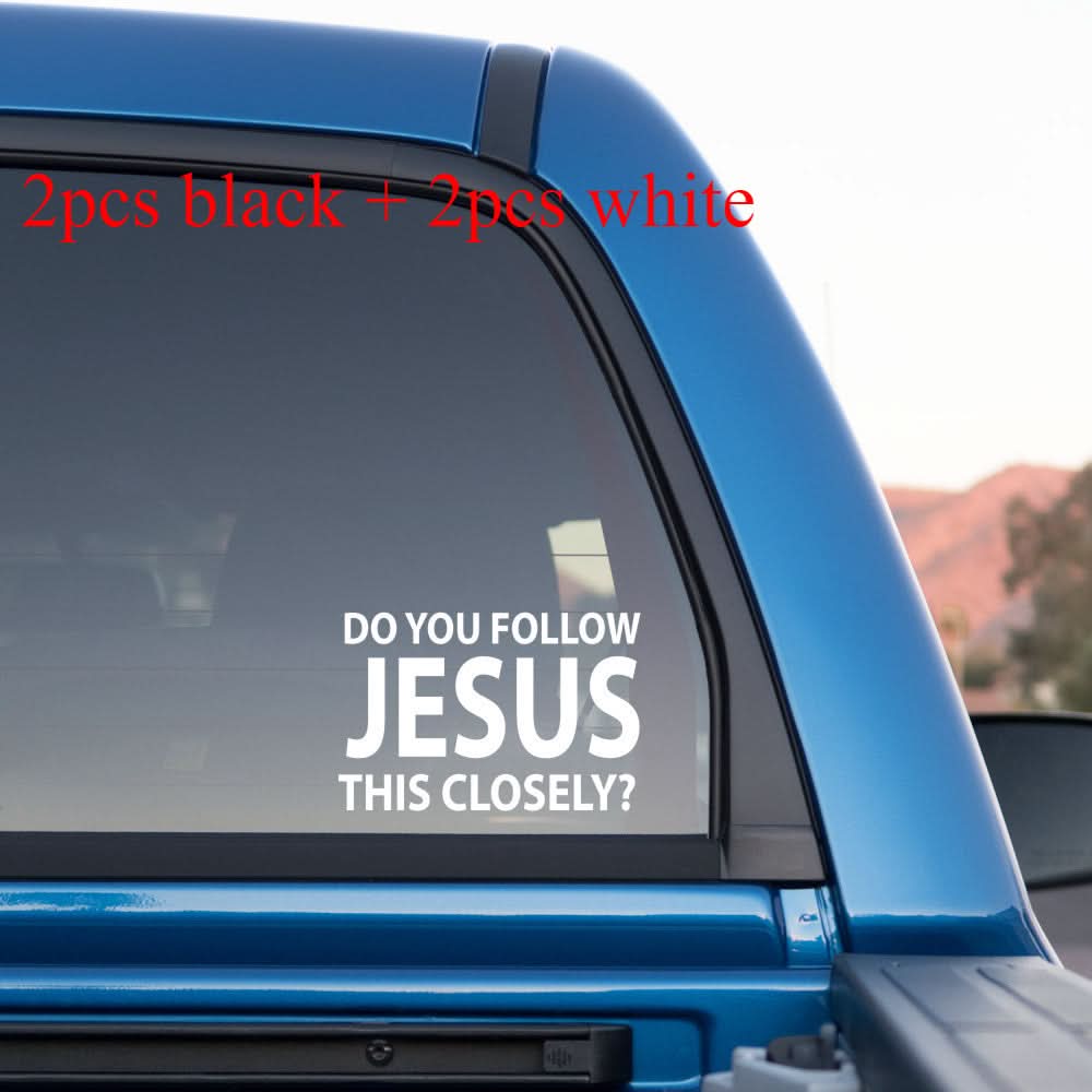 ‘Are You Following This Close?’ Car Waterproof Sticker for Cars, Trucks & Laptops