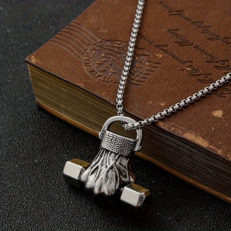 Men’s Stainless Steel Fist Pendant Necklace