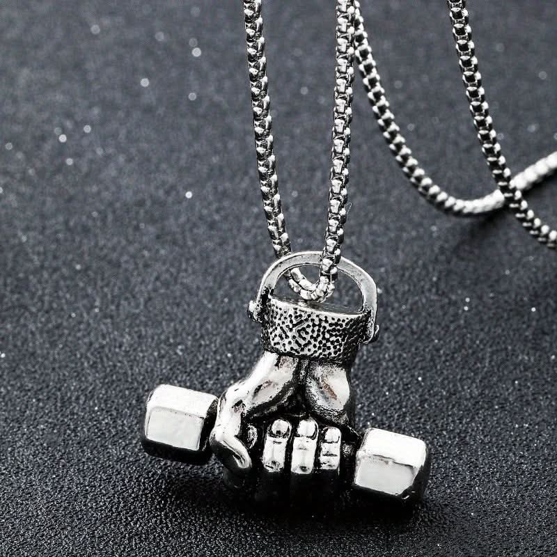 Men’s Stainless Steel Fist Pendant Necklace
