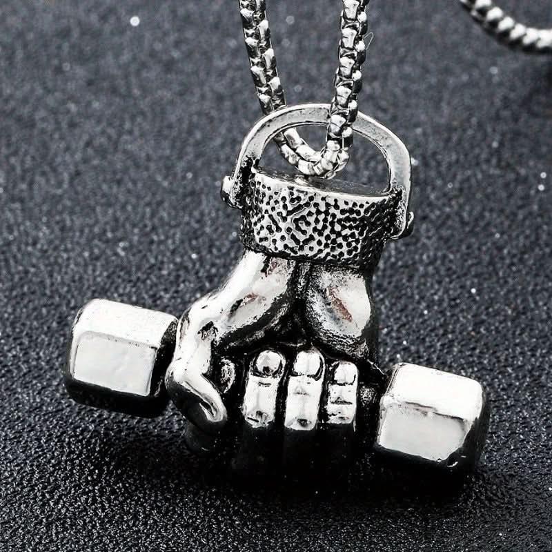 Men’s Stainless Steel Fist Pendant Necklace