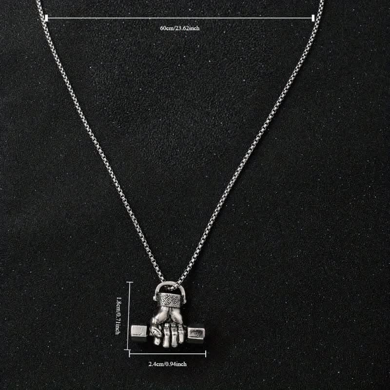 Men’s Stainless Steel Fist Pendant Necklace