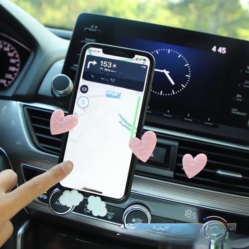 Cute Heart Car Phone Holder