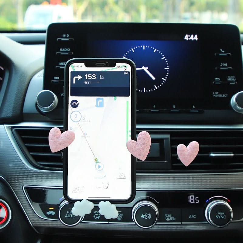 Cute Heart Car Phone Holder