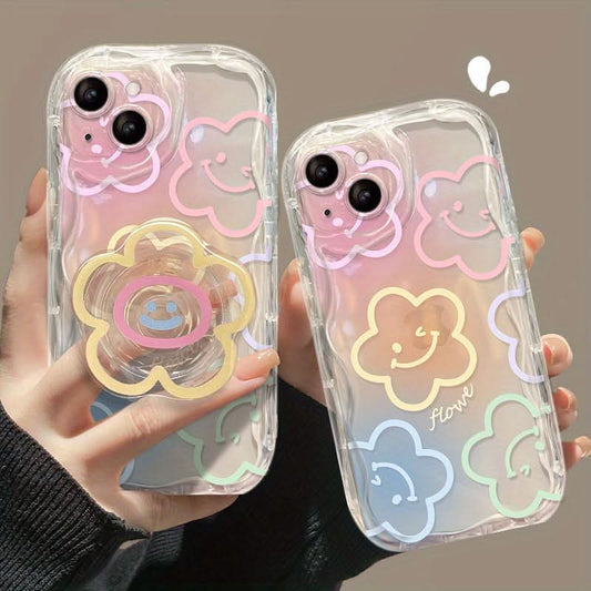 Floral Graphic iPhone Case with Stand