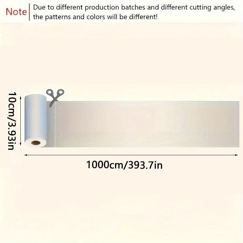 1 Roll 393.7in Flower Style Self-Adhesive Wallpaper Border