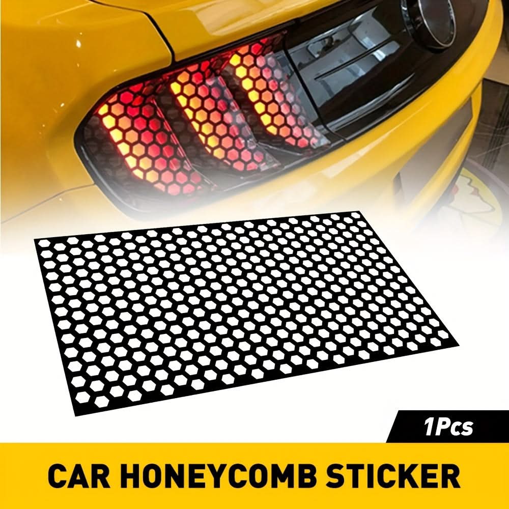 Rear Lamp Tint Film – Glossy Black Car Light Sticker, Cuttable & Self-Adhesive
