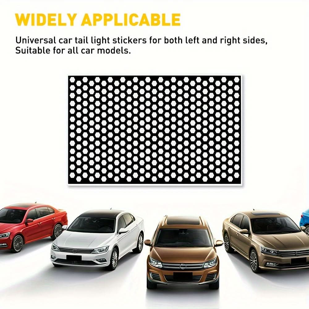 Rear Lamp Tint Film – Glossy Black Car Light Sticker, Cuttable & Self-Adhesive