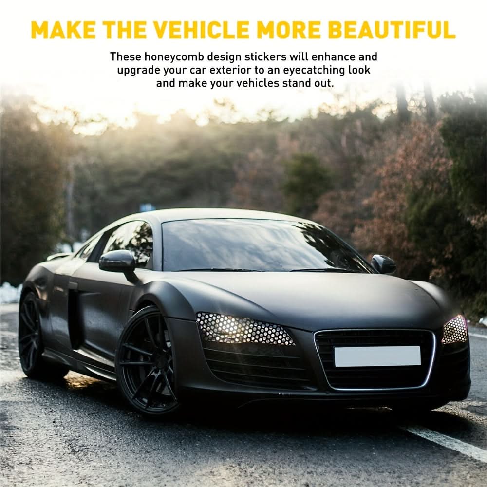 Rear Lamp Tint Film – Glossy Black Car Light Sticker, Cuttable & Self-Adhesive