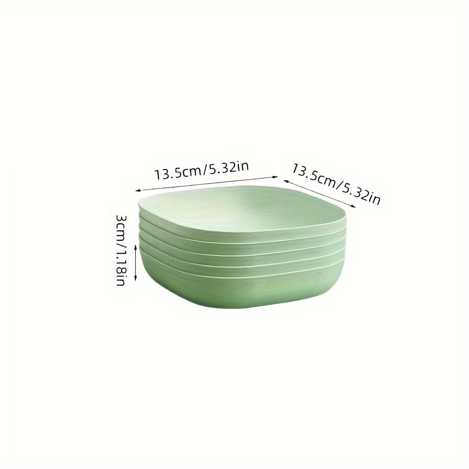 4-Pack Durable Plastic Pet Bowls