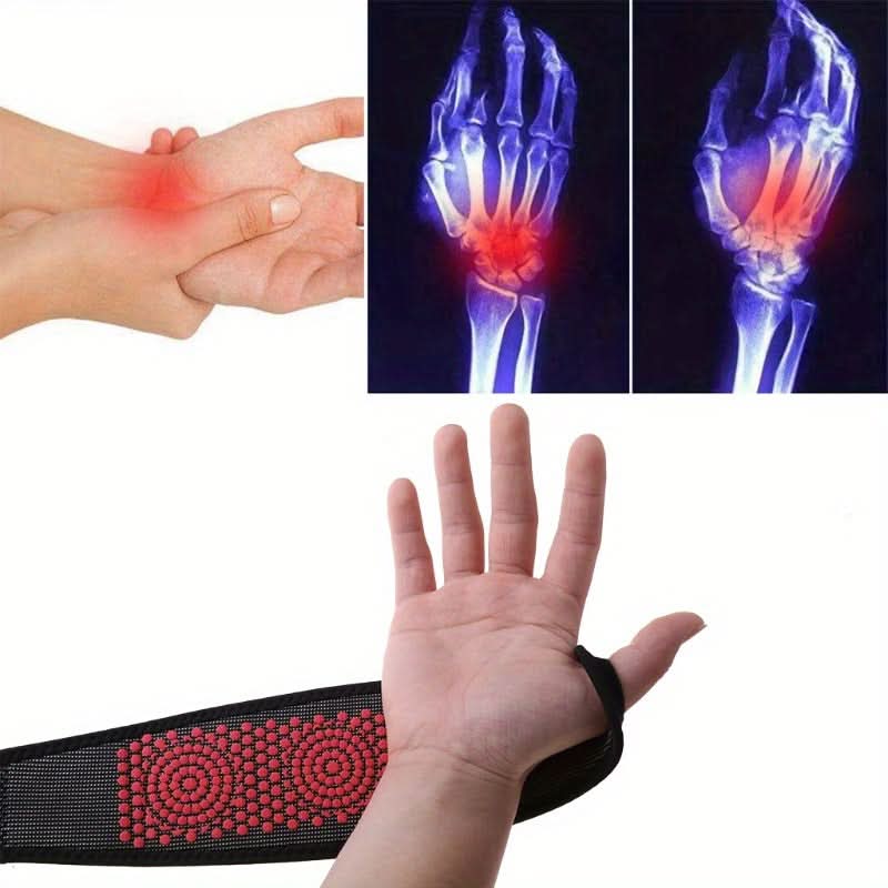 Magnetic Self-Heating Wrist Support Compression Bracers