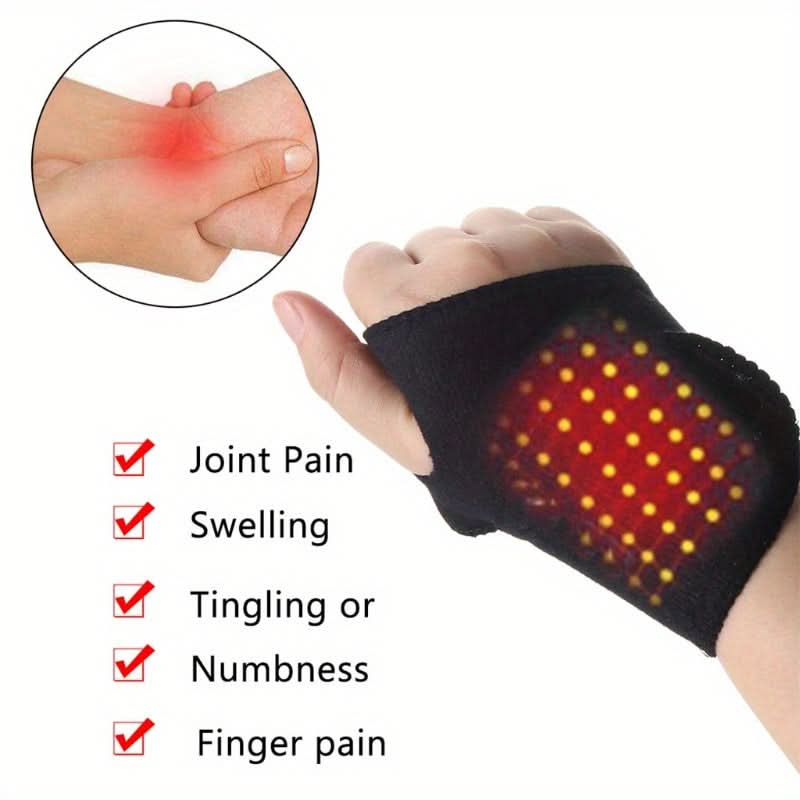 Magnetic Self-Heating Wrist Support Compression Bracers
