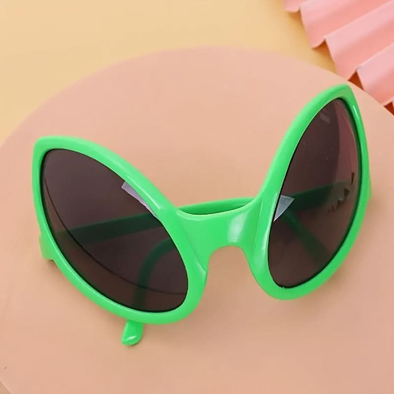 Green Alien Party Glasses for Photo Booth
