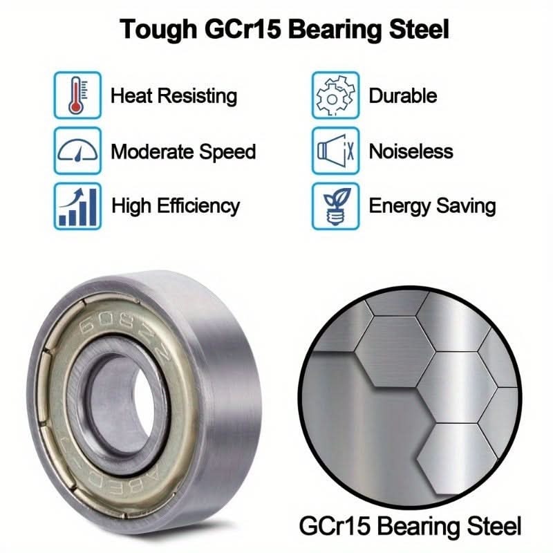 10pcs 608ZZ Carbon Steel Ball Bearings