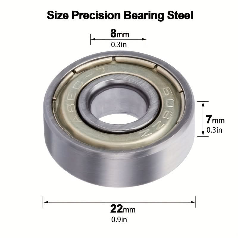 10pcs 608ZZ Carbon Steel Ball Bearings