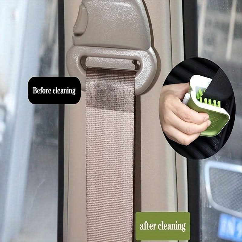 U-Shaped Plastic Cleaning Brush – Handheld Detailing Tool for Car Seat Belts
