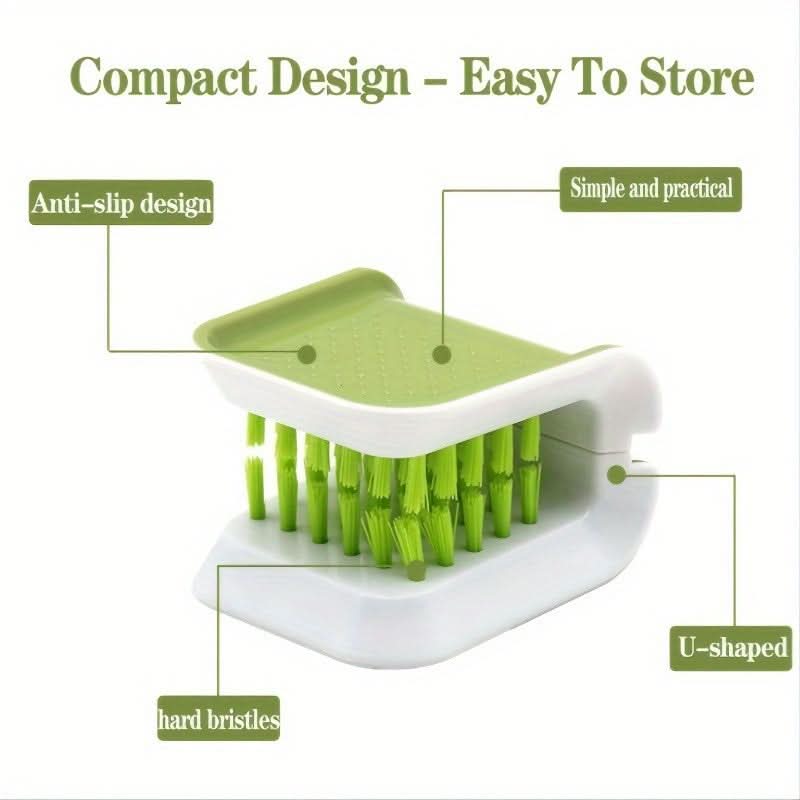U-Shaped Plastic Cleaning Brush – Handheld Detailing Tool for Car Seat Belts