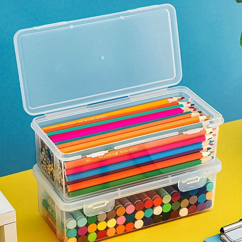 4-Pack Clear Plastic Storage Boxes