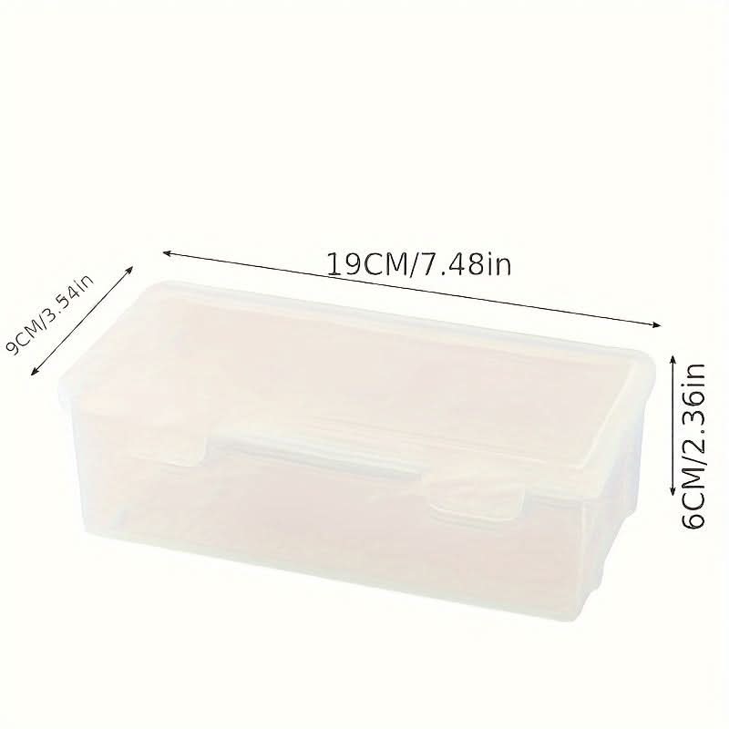 4-Pack Clear Plastic Storage Boxes