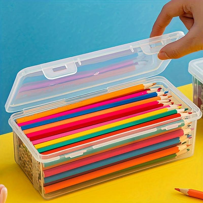 4-Pack Clear Plastic Storage Boxes