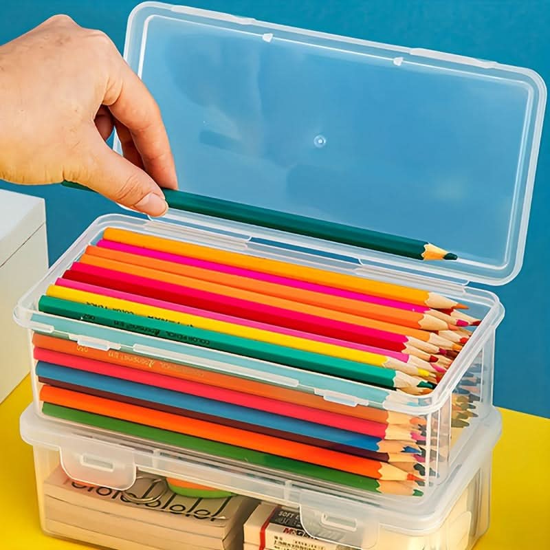 4-Pack Clear Plastic Storage Boxes