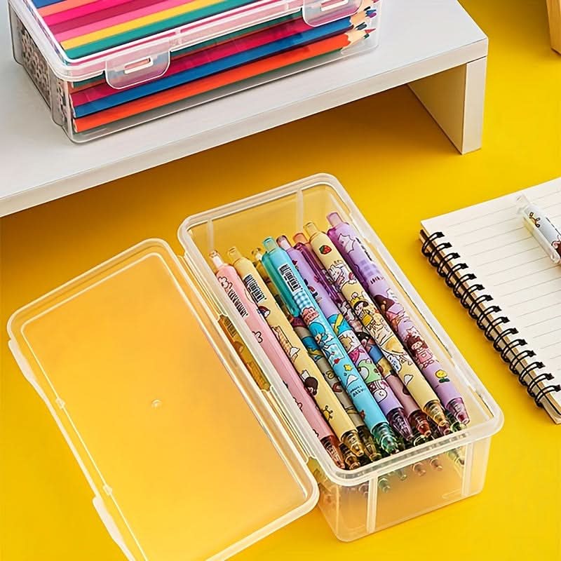 4-Pack Clear Plastic Storage Boxes