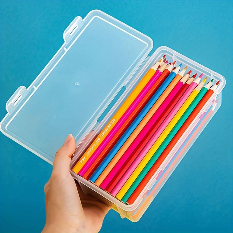 4-Pack Clear Plastic Storage Boxes