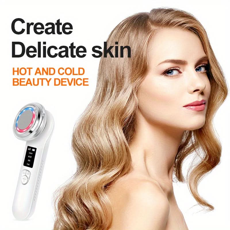 7-in-1 Hot & Cold Facial Massager Tool