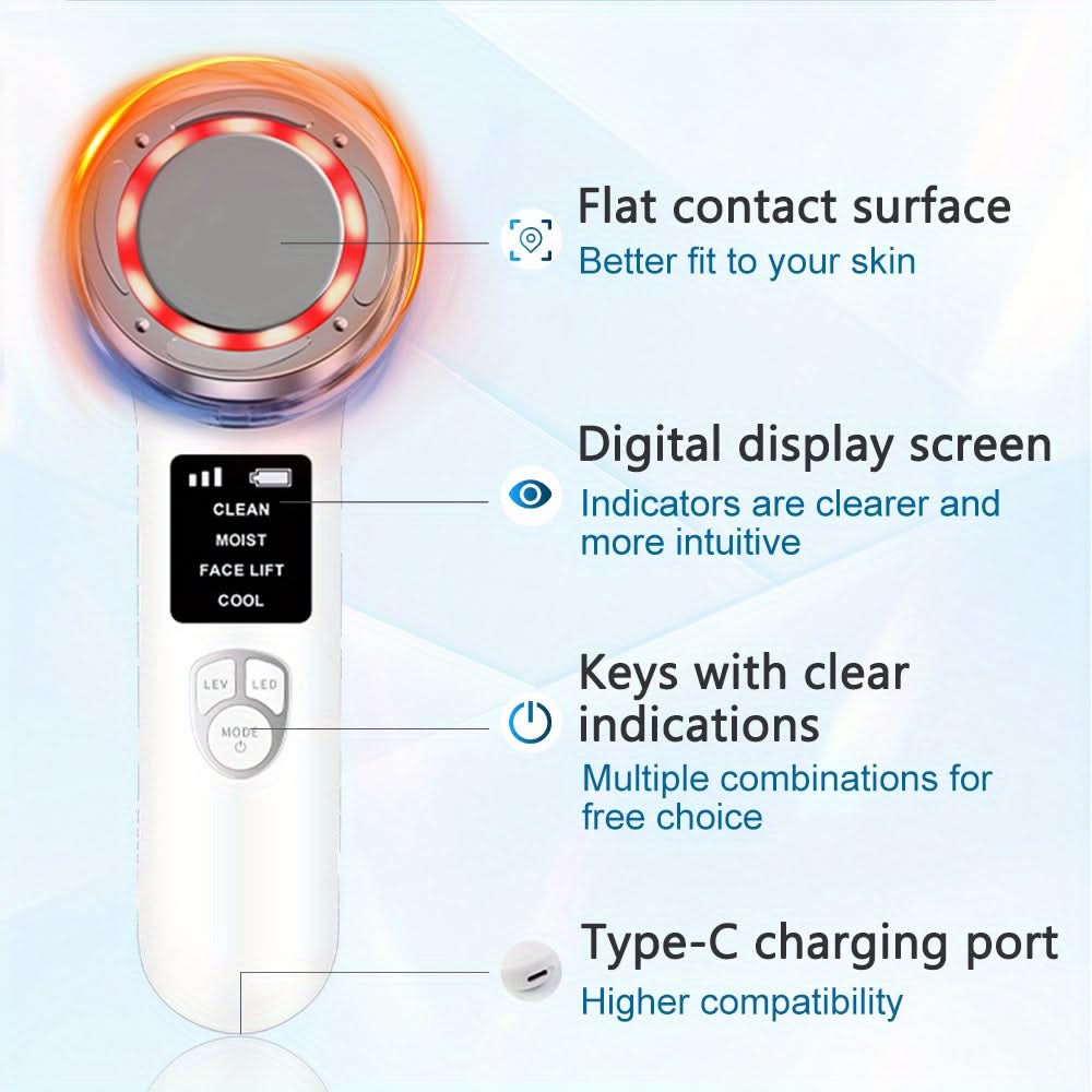 7-in-1 Hot & Cold Facial Massager Tool