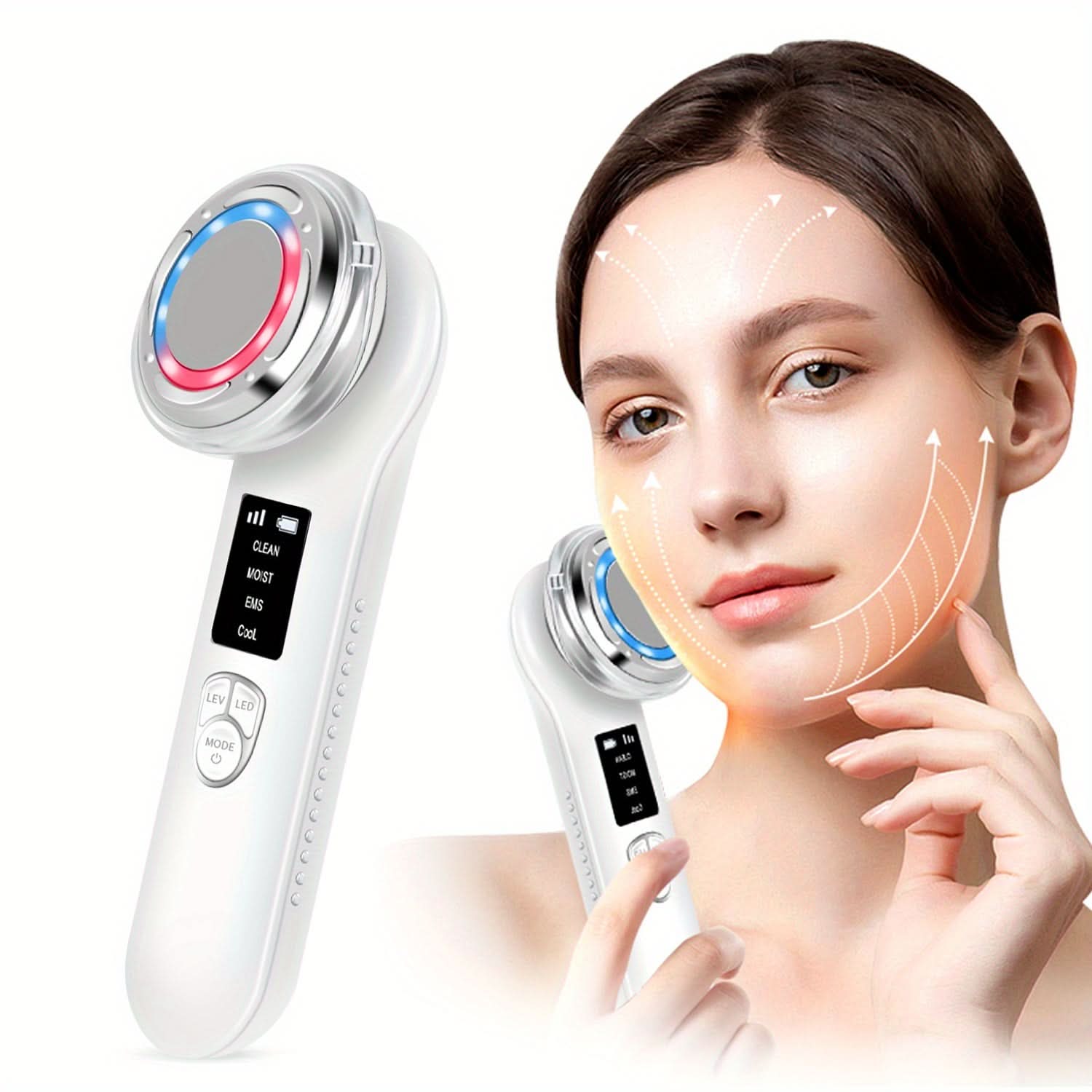 7-in-1 Hot & Cold Facial Massager Tool