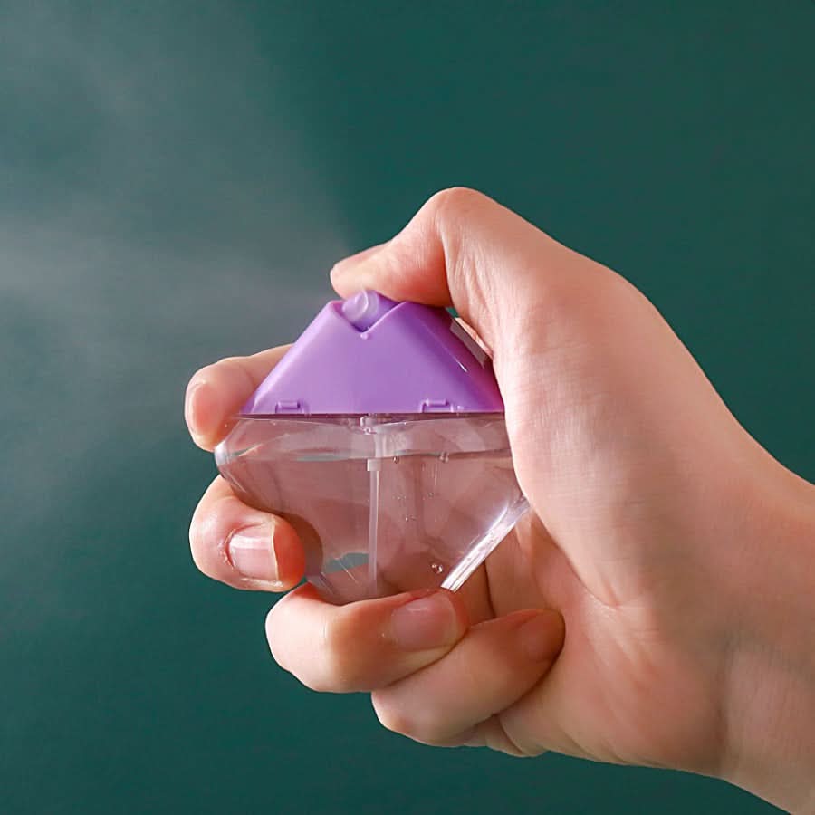 10PC Mini Diamond-Shaped Spray Bottles – Refillable Perfume Dispenser
