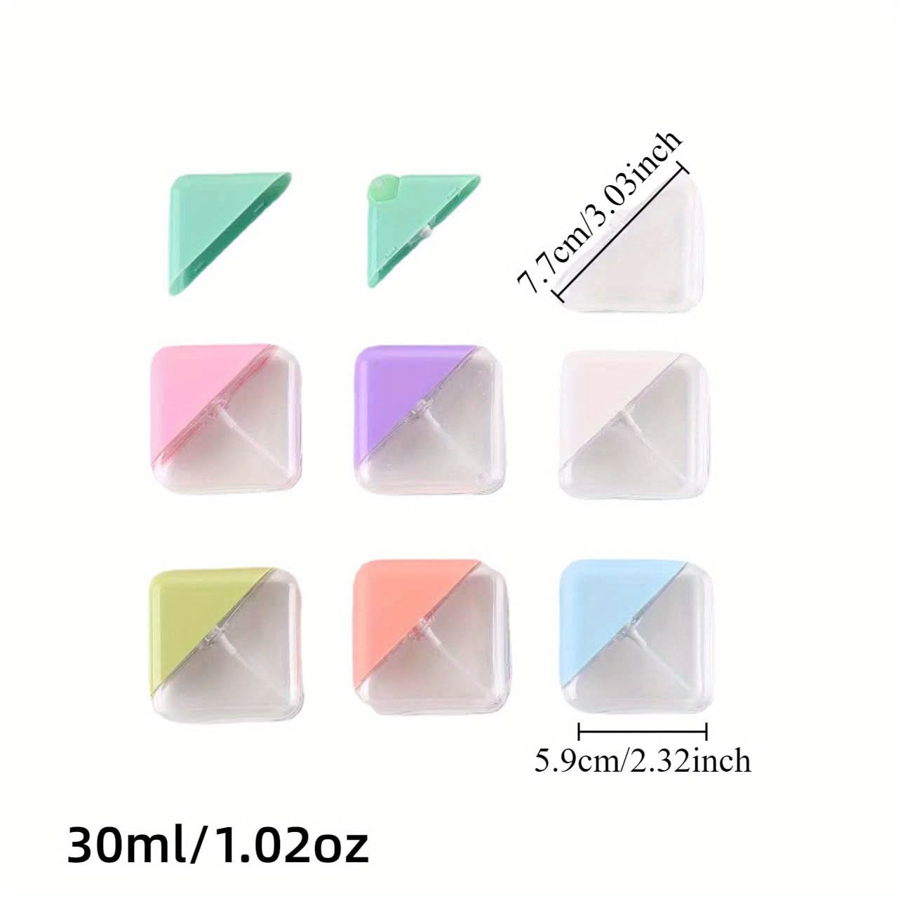 10PC Mini Diamond-Shaped Spray Bottles – Refillable Perfume Dispenser