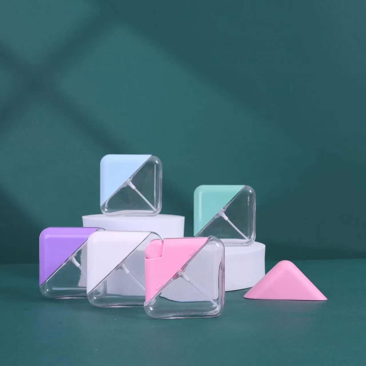 10PC Mini Diamond-Shaped Spray Bottles – Refillable Perfume Dispenser