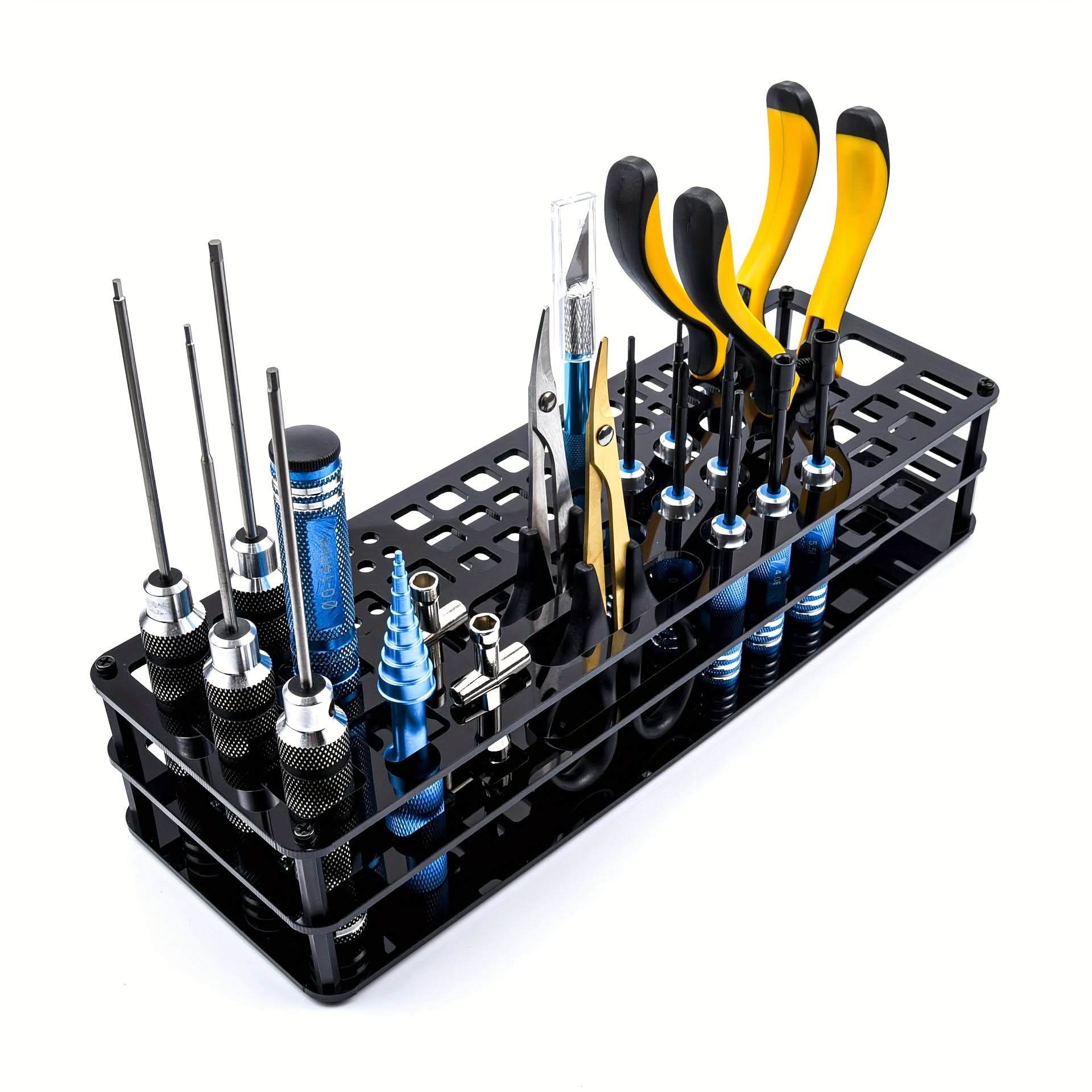 63-Slot Universal Tool Organizer Rack