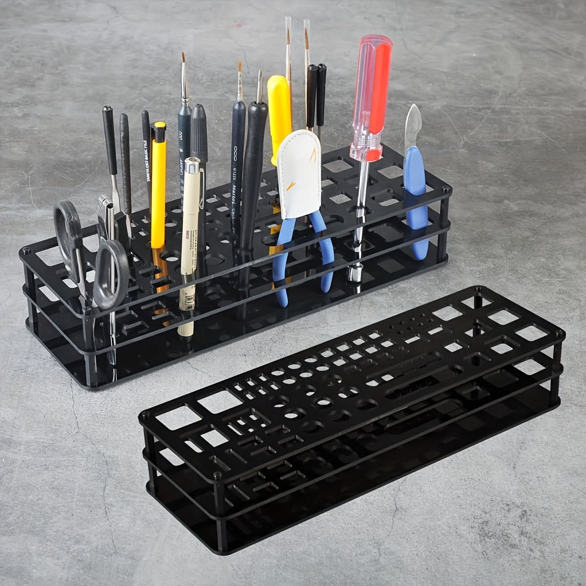 63-Slot Universal Tool Organizer Rack