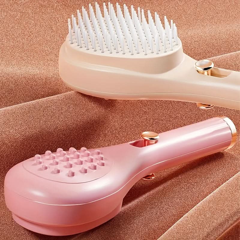 Retractable Anti-Static Hair Comb – Detangling & Scalp Massaging Brush