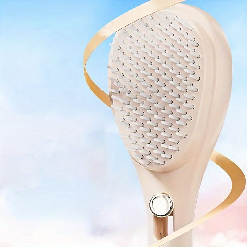 Retractable Anti-Static Hair Comb – Detangling & Scalp Massaging Brush