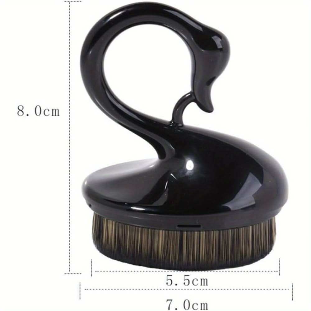 Professional Swan-Shaped Flat Top Foundation Brush