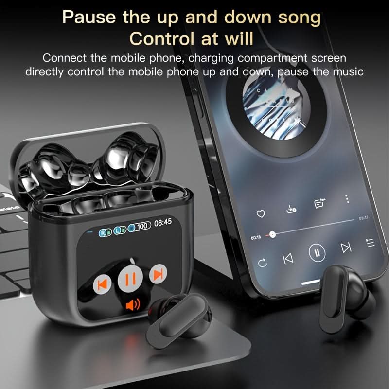 Intelligent Touch Noise Cancelling Headphones, with ANC+ECN Noise Reduction