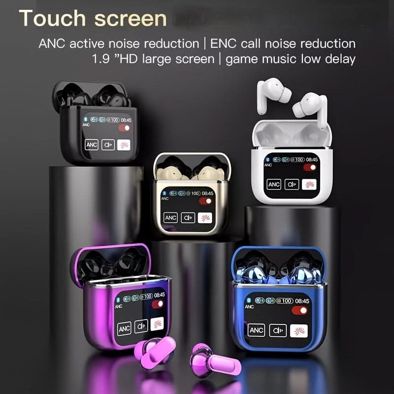 Intelligent Touch Noise Cancelling Headphones, with ANC+ECN Noise Reduction
